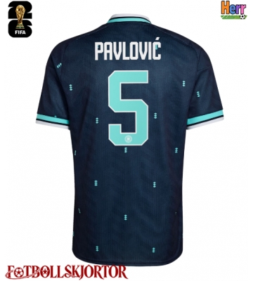 Tyskland Aleksandar Pavlovic #5 Bortatröja VM 2026 Kortärmad
